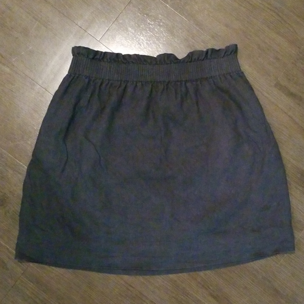 J Crew Navy Linen Skirt
